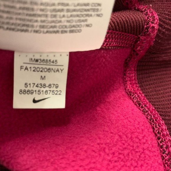 Nike Therma Fit Fleece Hoodie Neon Swoosh Medium - Picture 12 of 12